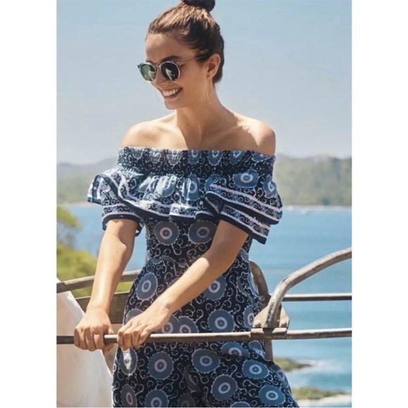 Anthropologie printed cropped jumpsuit - Picture 2 of 5